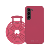 Samsung S23 RASPBERRY RED CASE + RASPBERRY RED CORD