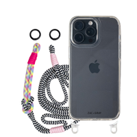 iPhone 15 Pro CRYSTAL CLEAR TRANSPARENT CASE + KNOTTED CORD