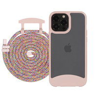 iPhone 12 Pro Max FROSTED ROSÉ PINK CASE + CORD