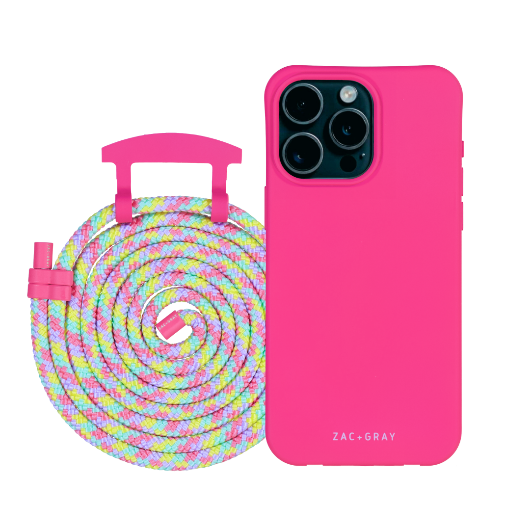 iPhone 16 Pro HOT PINK CASE + CORD - MAGSAFE