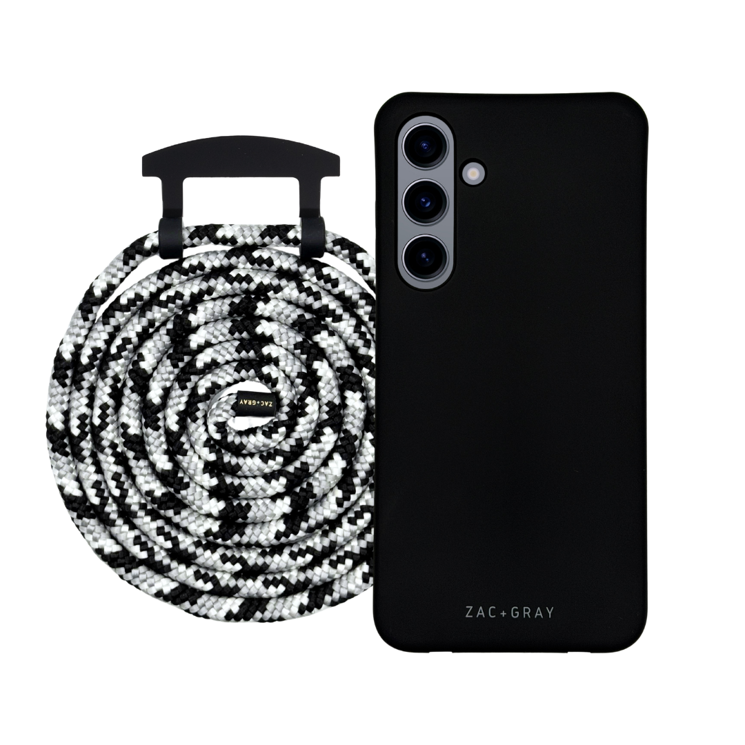 Samsung S24 MIDNIGHT BLACK CASE + CORD