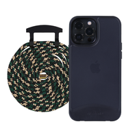 iPhone 13 Pro FROSTED MIDNIGHT BLACK CASE + CORD