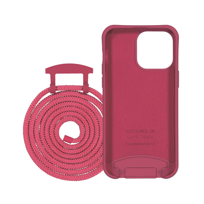 iPhone 14 Pro RASPBERRY RED CASE + RASPBERRY RED CORD