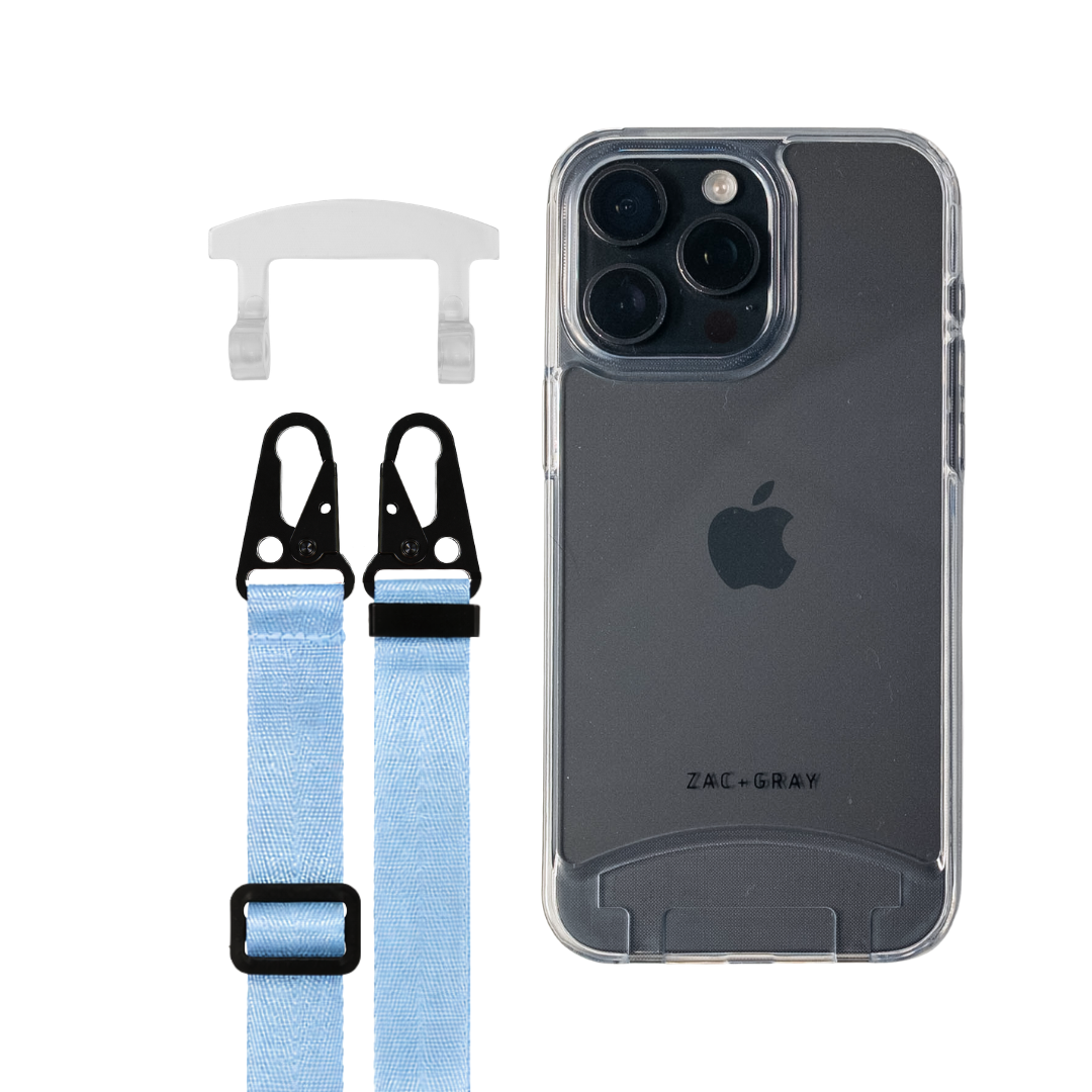 iPhone 16 Plus TRANSPARENT CASE + STRAP