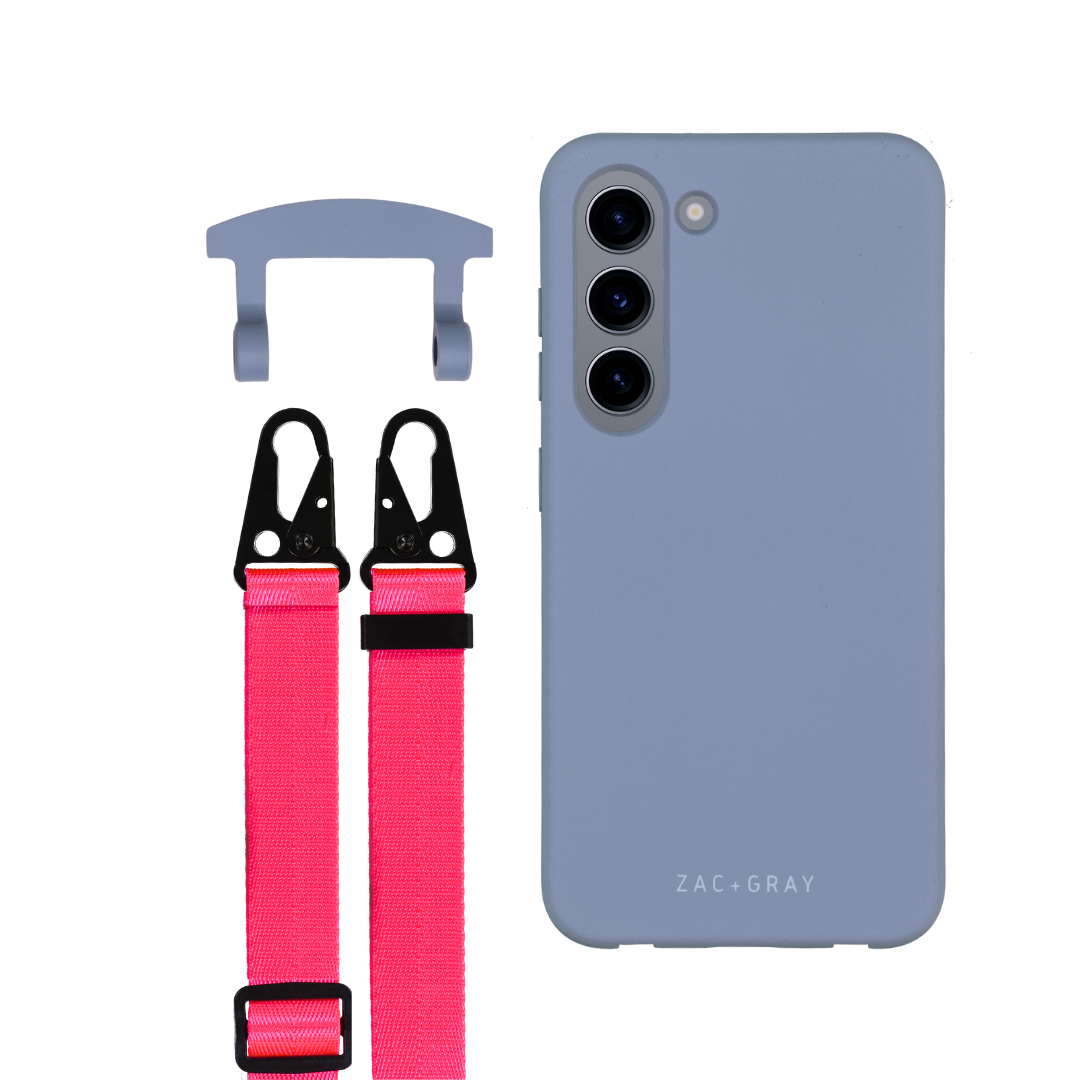 Samsung S23 BLUE FOG CASE + STRAP