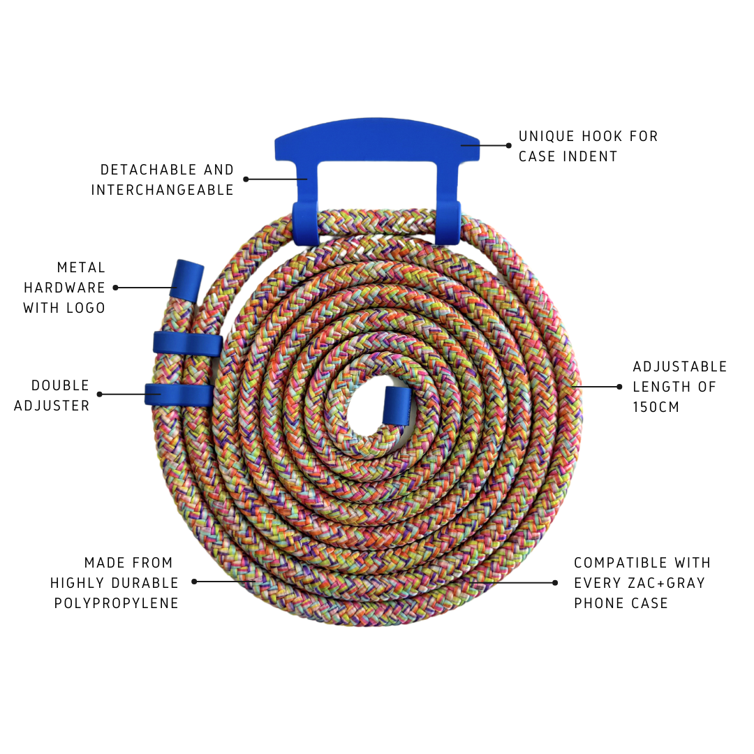 a hose with a blue handle and labeled parts