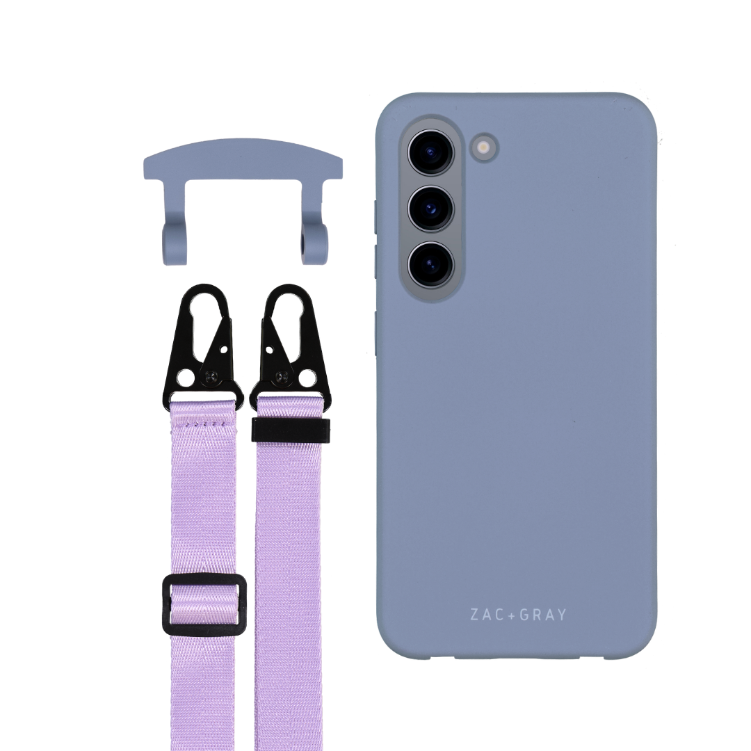Samsung S23 BLUE FOG CASE + STRAP
