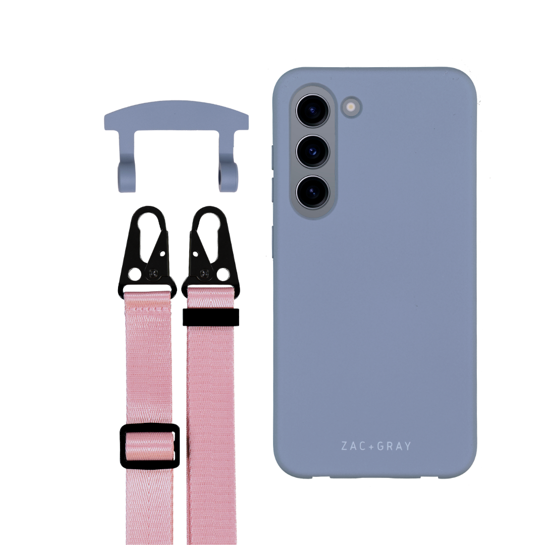 Samsung S23 BLUE FOG CASE + STRAP