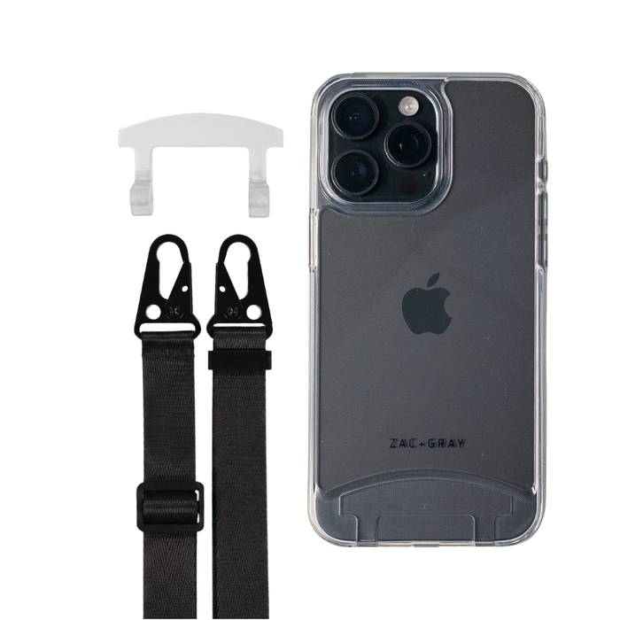 iPhone 16e and iPhone 17e TRANSPARENT CASE + STRAP