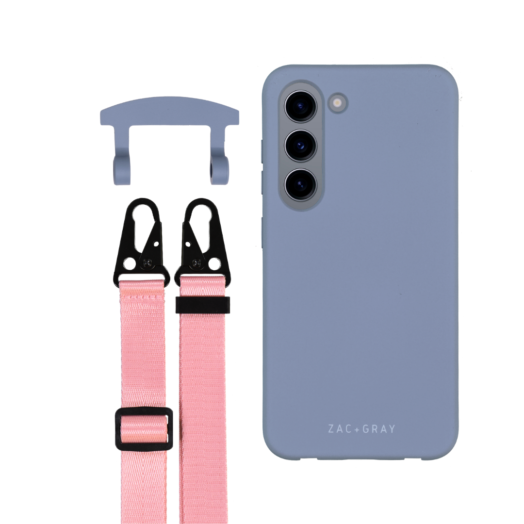 Samsung S23 BLUE FOG CASE + STRAP