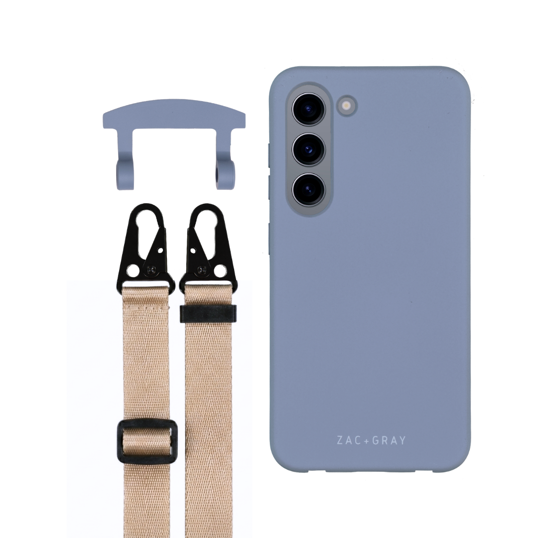 Samsung S23 BLUE FOG CASE + STRAP