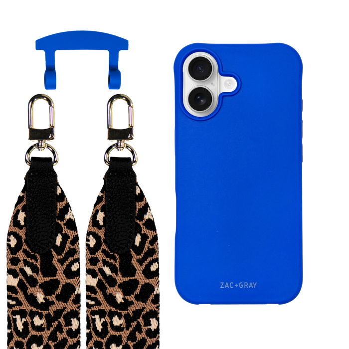 iPhone 17 COBALT BLUE CASE + PATTERNED STRAP
