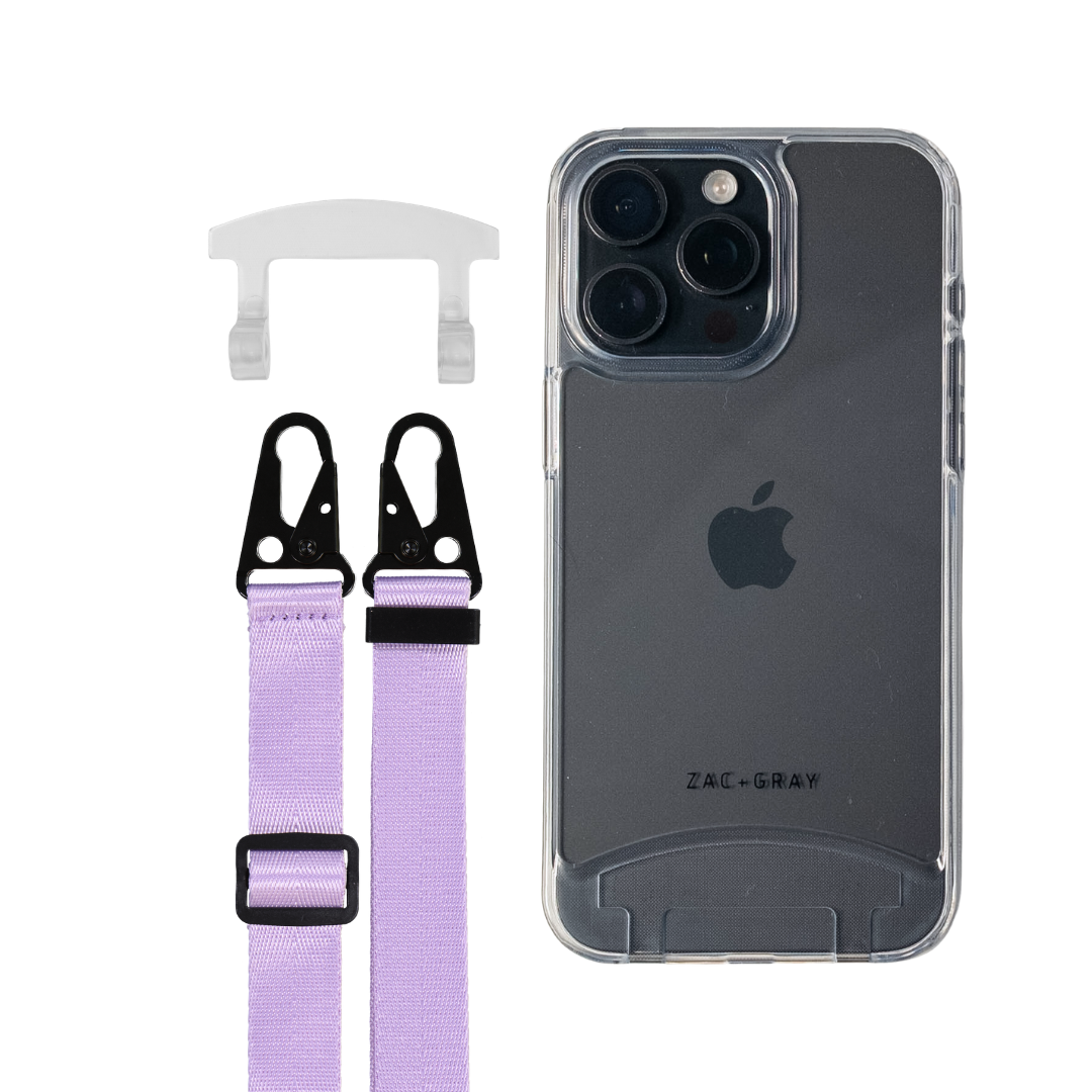 iPhone 16 Plus TRANSPARENT CASE + STRAP