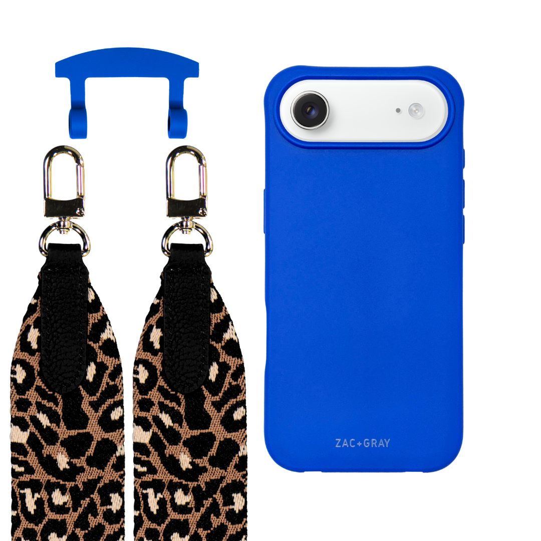 iPhone 17 Air COBALT BLUE CASE + PATTERNED STRAP
