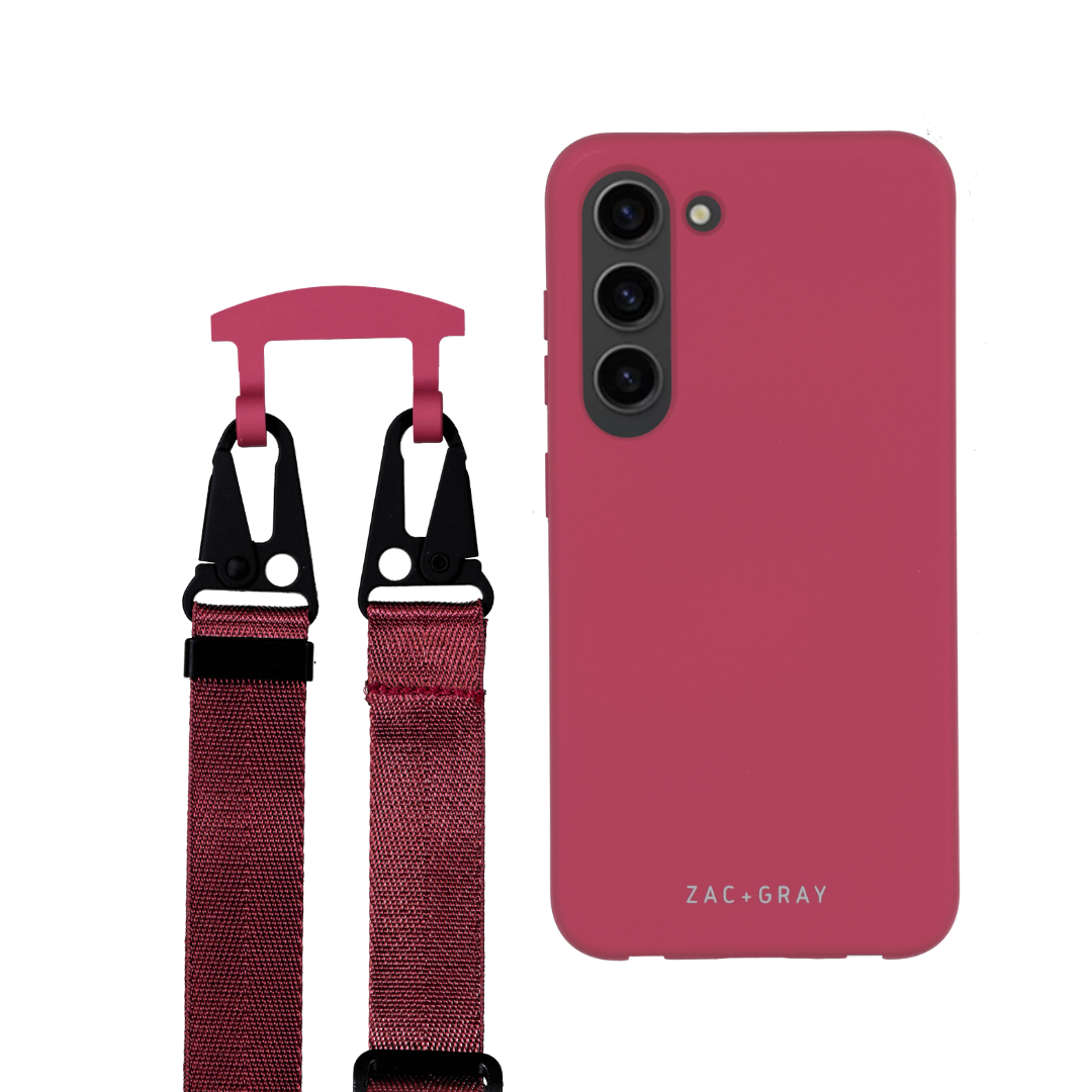 Samsung S24 RASPBERRY RED CASE + RASPBERRY RED STRAP