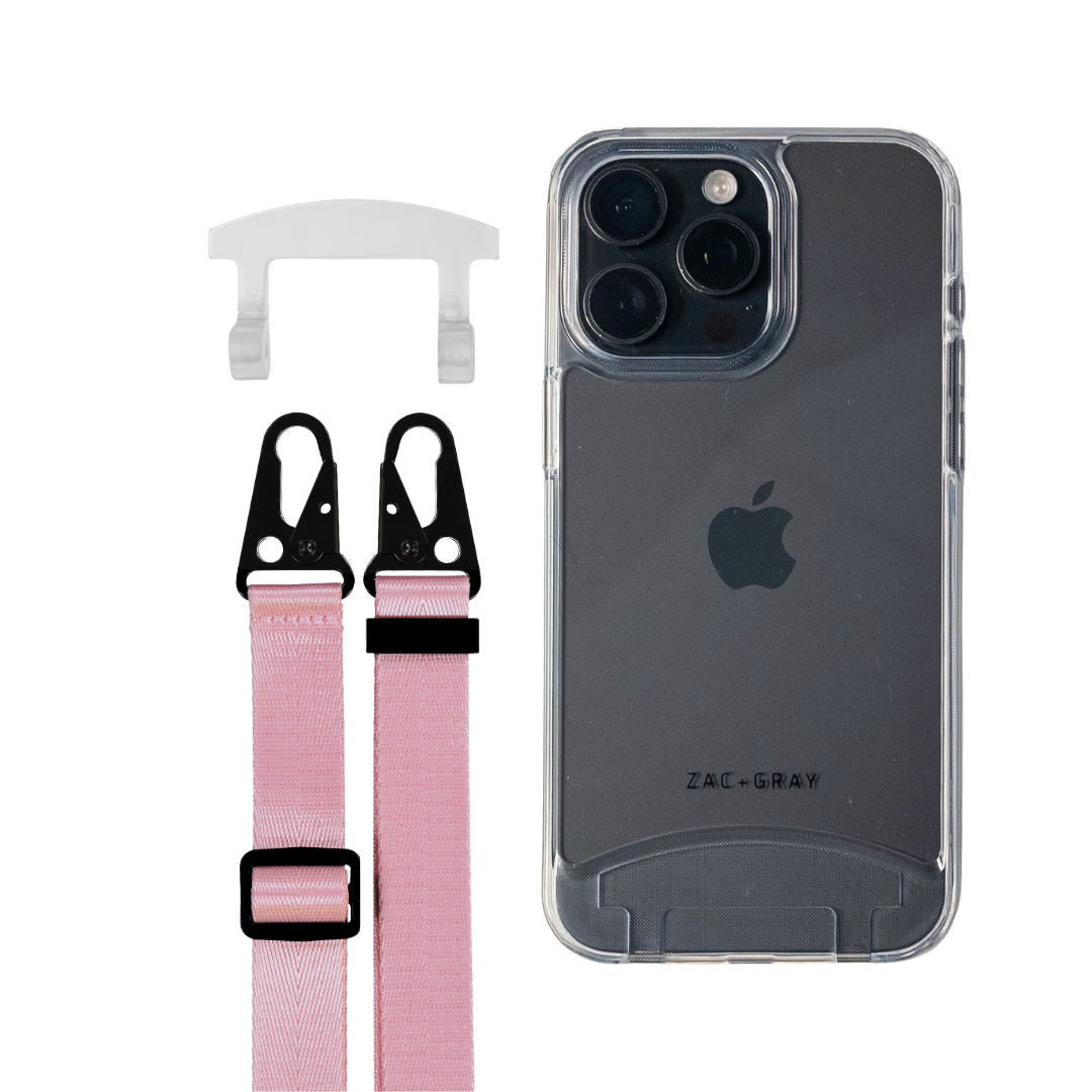 iPhone 16 Plus TRANSPARENT CASE + STRAP