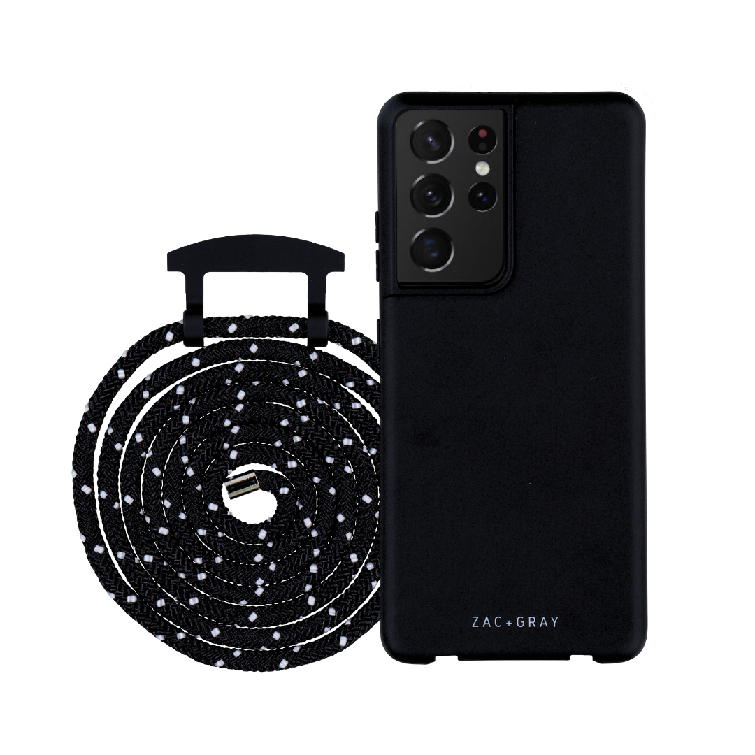 Samsung Note 20 MIDNIGHT BLACK CASE + MIDNIGHT SKY CORD