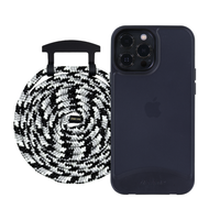 iPhone 13 Pro FROSTED MIDNIGHT BLACK CASE + CORD