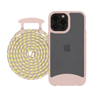 iPhone 12 Pro Max FROSTED ROSÉ PINK CASE + CORD