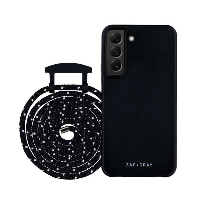 Samsung S21 Plus MIDNIGHT BLACK CASE + MIDNIGHT SKY CORD