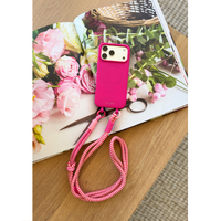 iPhone 17 Pro HOT PINK CASE + KNOTTED CORD