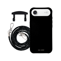 iPhone 17 Air MIDNIGHT BLACK CASE + CRYSTAL CORD