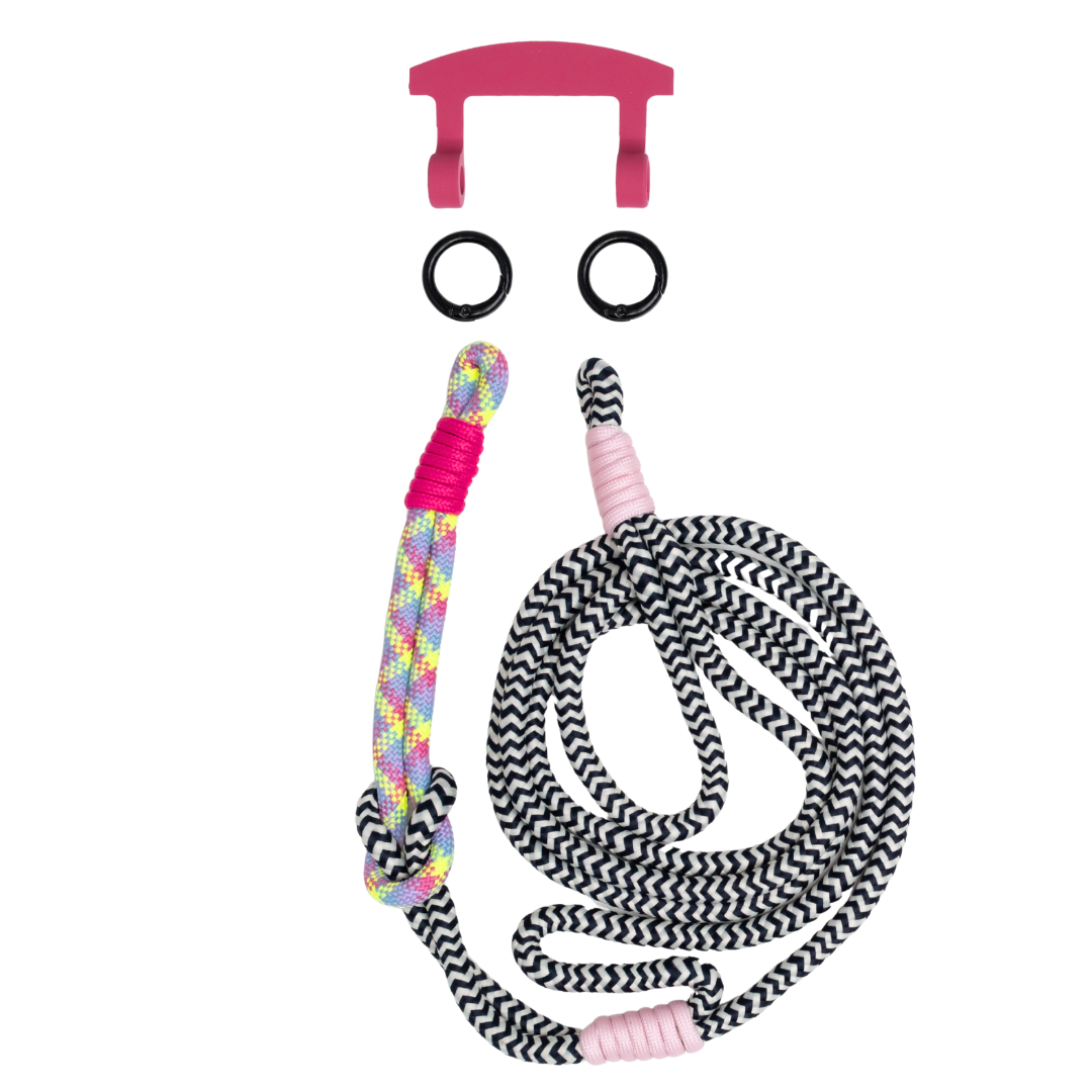 ELECTRIC BLOOM KNOTTED CORD + HOOK