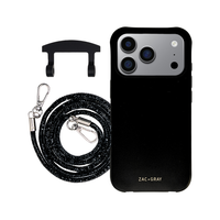 iPhone 17 Pro MIDNIGHT BLACK CASE + CRYSTAL CORD