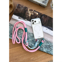 iPhone 17 CRYSTAL CLEAR TRANSPARENT CASE + KNOTTED CORD