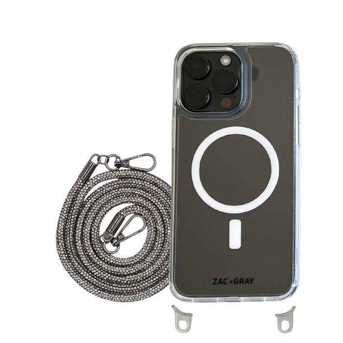 CRYSTAL CLEAR TRANSPARENT CASE WITH CRYSTAL CORD - MAGSAFE