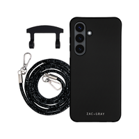 Samsung S23 Plus MIDNIGHT BLACK CASE + CRYSTAL CORD
