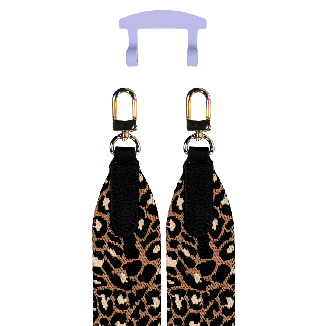 PATTERNED STRAP + WISTERIA BLOOM HOOK