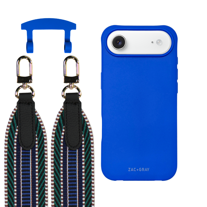 iPhone 17 Air COBALT BLUE CASE + PATTERNED STRAP