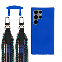 Samsung S25 Ultra COBALT BLUE CASE + PATTERNED STRAP