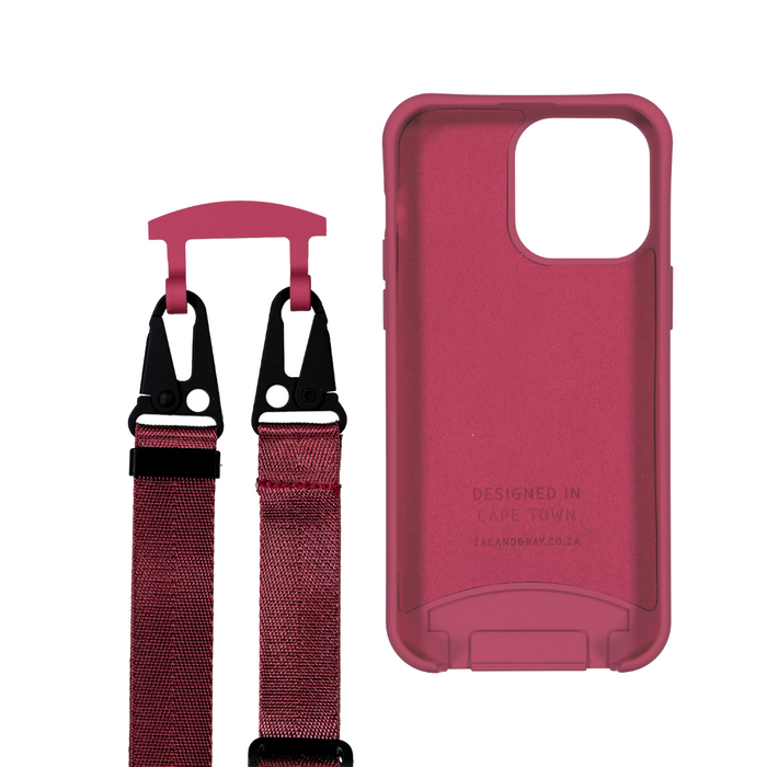 iPhone 14 Pro RASPBERRY RED CASE + RASPBERRY RED STRAP