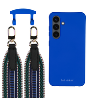 Samsung S24 Plus COBALT BLUE CASE + PATTERNED STRAP
