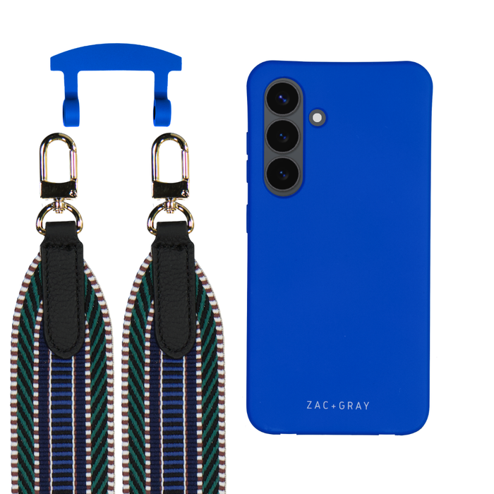 Samsung S26 COBALT BLUE CASE + PATTERNED STRAP