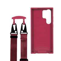 Samsung S24 Ultra RASPBERRY RED CASE + RASPBERRY RED STRAP