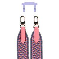 PATTERNED STRAP + WISTERIA BLOOM HOOK