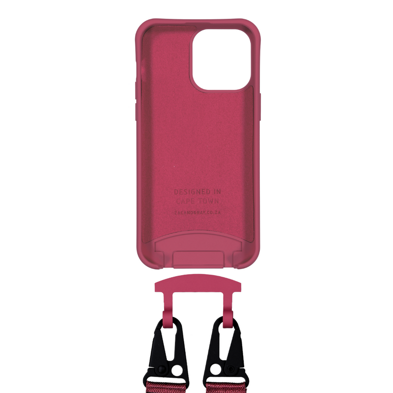 iPhone 15 Pro Max RASPBERRY RED CASE + RASPBERRY RED STRAP
