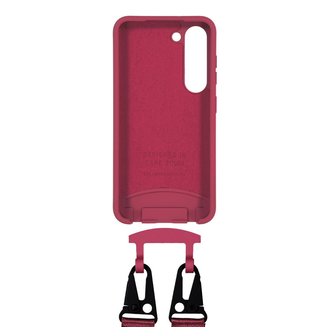 Samsung S23 RASPBERRY RED CASE + RASPBERRY RED STRAP