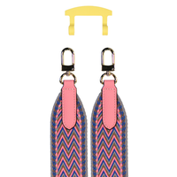 PATTERNED STRAP + SUNSHINE YELLOW HOOK
