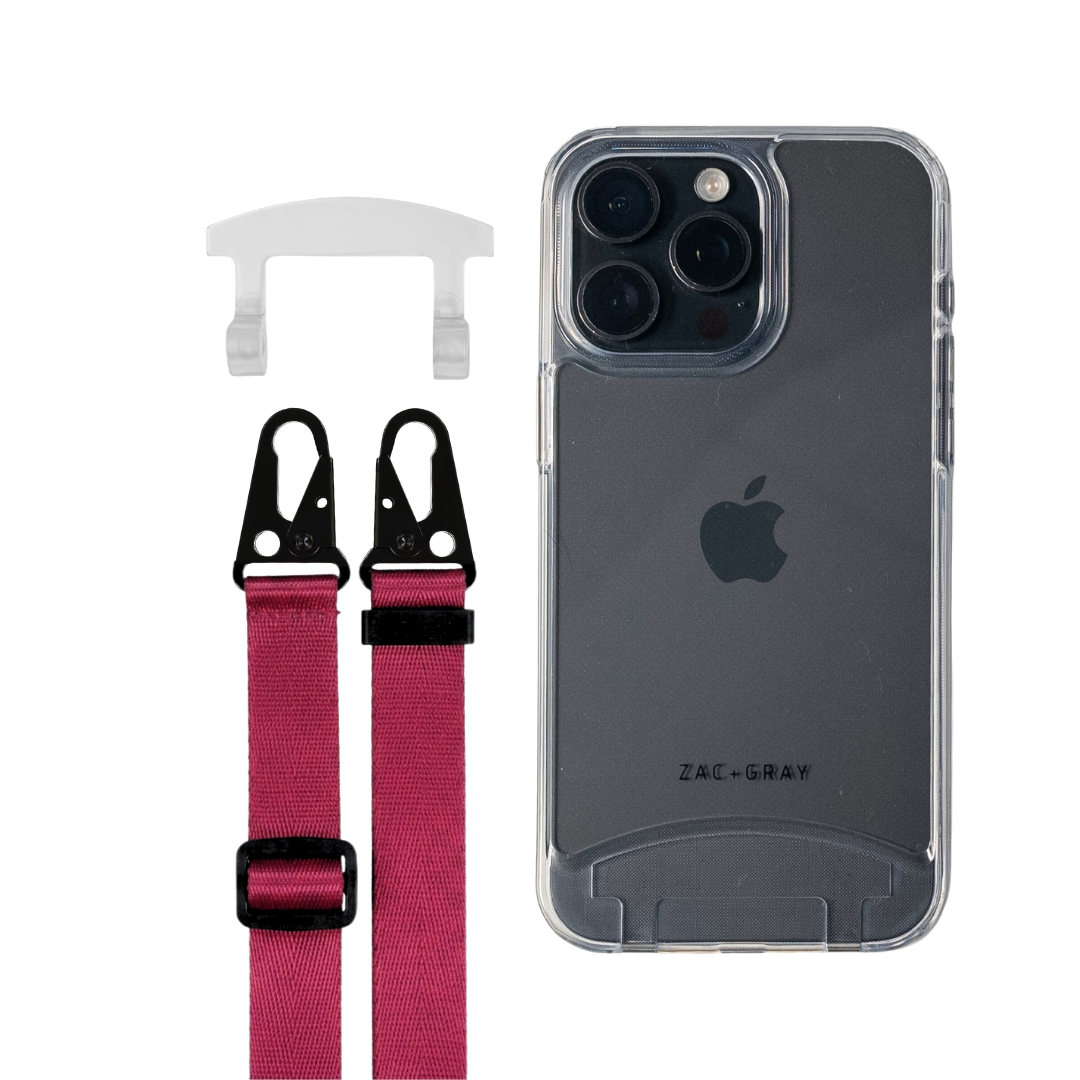 iPhone 16 Pro TRANSPARENT CASE + STRAP