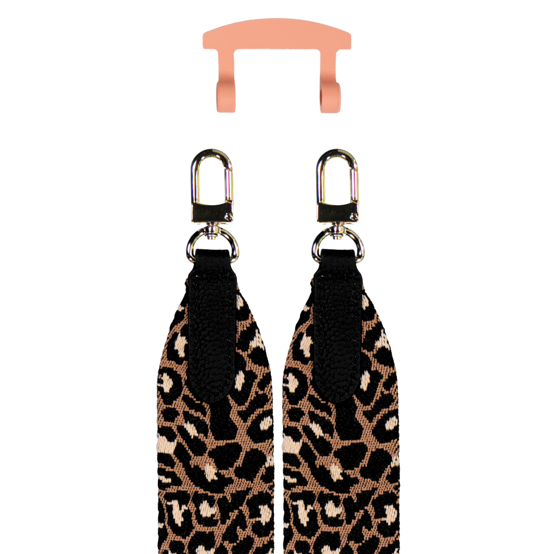 PATTERNED STRAP + SUNSET CORAL HOOK