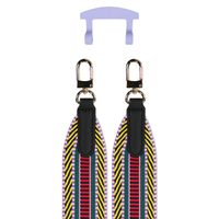PATTERNED STRAP + WISTERIA BLOOM HOOK