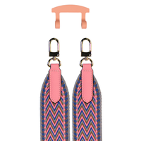 PATTERNED STRAP + SUNSET CORAL HOOK