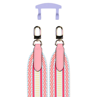 PATTERNED STRAP + WISTERIA BLOOM HOOK