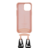 iPhone X and iPhone XS SUNSET CORAL CASE + MIDNIGHT BLACK STRAP