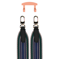 PATTERNED STRAP + SUNSET CORAL HOOK