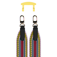 PATTERNED STRAP + SUNSHINE YELLOW HOOK